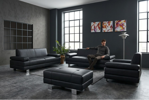Sofaset 3-zits set Designbank Beklede banken Bank Modern Luxe Nieuw