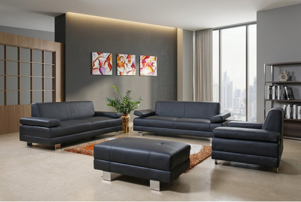 Sofaset 3-zits set Designbank Beklede banken Bank Modern Luxe Nieuw