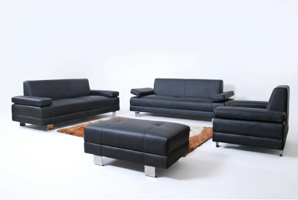Sofaset 3-zits set Designbank Beklede banken Bank Modern Luxe Nieuw
