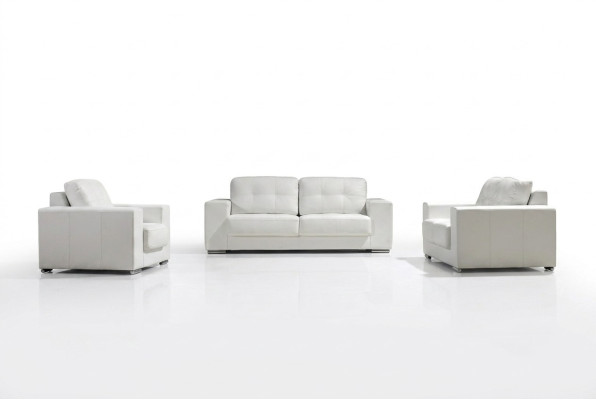 Sofaset Design Bankstellen Banken 3-zits Set Leren Bankstel garnituren