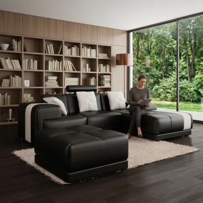 Hoekbank Hoekgarnituur L-vormig Sofa Hoeksofa Garnituur Decoratieve Stoffen Bank