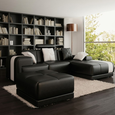 Hoekbank Hoekgarnituur L-vormig Sofa Hoeksofa Garnituur Decoratieve Stoffen Bank