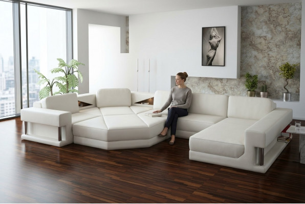 Bank hoekbank woonlandschap U-vorm bankstel hoekbankenzetelbanksuite