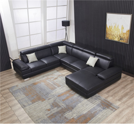 Moderne bank hoekbank U-vorm Bekleed hoekbank Designer zitmeubels Bankstellen