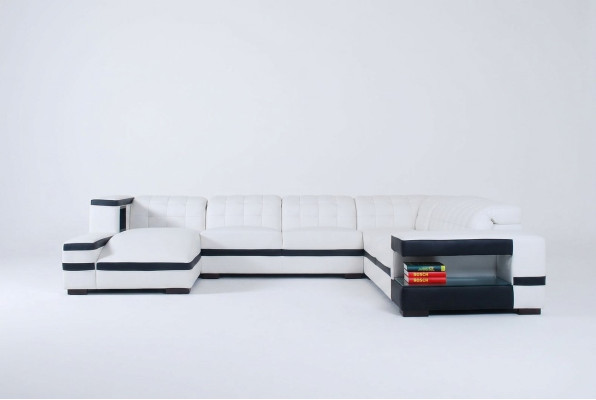 Ontwerper Bank Bank Hoekbank met voetenbank Set Woonlandschap Bekleding