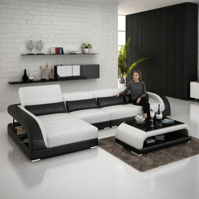 Exclusieve woonkamerbank poster set L-vorm banken sofa