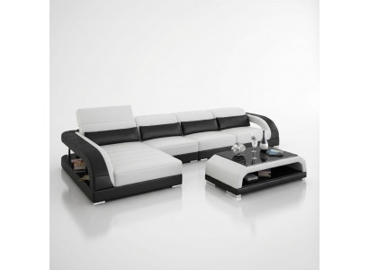 Exclusieve woonkamerbank poster set L-vorm banken sofa