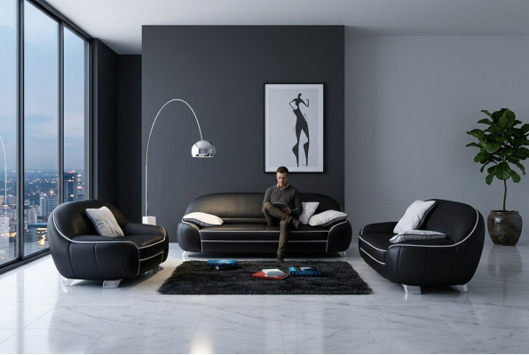 Bankstel 3+2+1 Gestoffeerde Designer Bankstellen Set Bank Bankstellen
