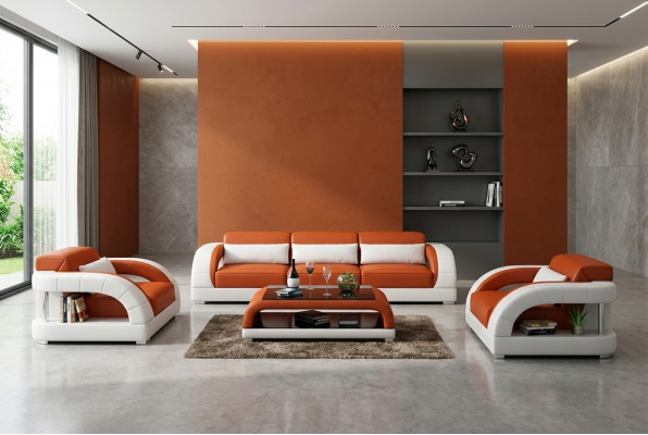 Bank Bankstel 3+1+1 Set Zits Ontwerp Bekleding Banken Bank Modern