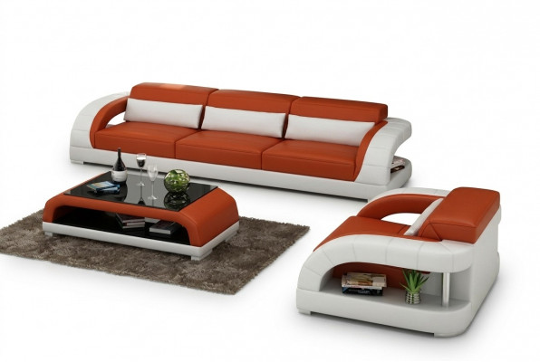 Bank Bankstel 3+1+1 Set Zits Ontwerp Bekleding Banken Bank Modern