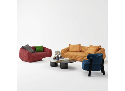 Luxueuze textiel bankstel design bankstel set van 3+1+1 zits bankstel woonkamer nieuw