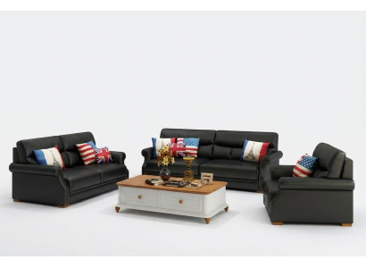 Sofaset 3+1+1 Gestoffeerde Designerbankstel Bank Bankstellen