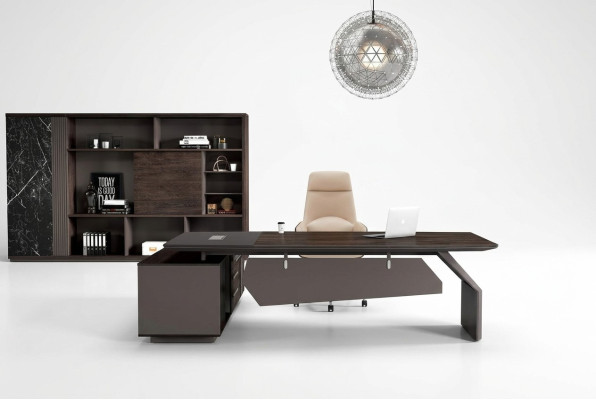 Kantoorinrichting 2-delig Set Bureau Tafels Bureau Kast