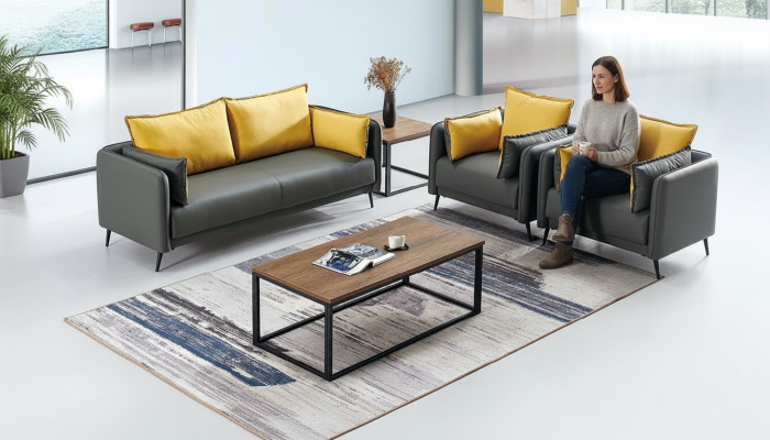 Sofa Bank Bekleding woonlandschap Lederen bankstel banken Kantoorstijl meubelen
