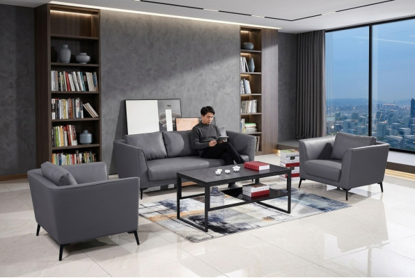 Leren bankstel bankstel 3+1+1 zits set suite bank bank designbank