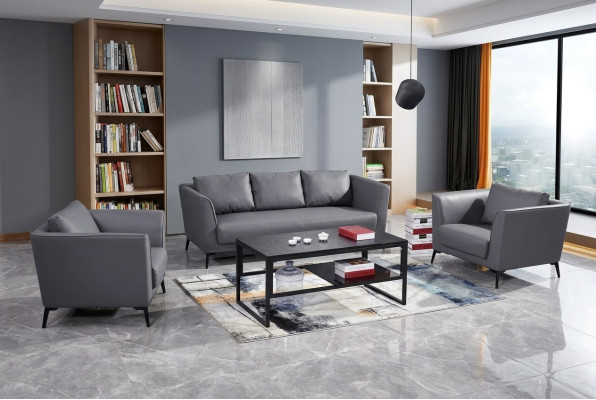 Leren bankstel bankstel 3+1+1 zits set suite bank bank designbank