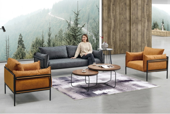 Sofagarnituur Bank Bankstoffering Stofset 3+1+1 Compleet set garnituren