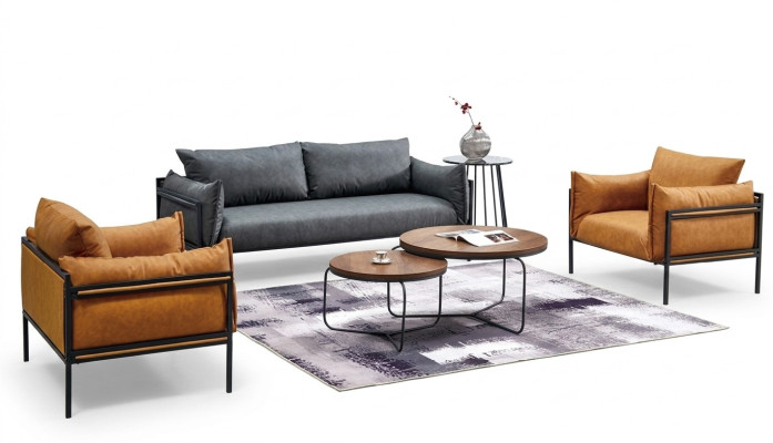 Sofagarnituur Bank Bankstoffering Stofset 3+1+1 Compleet set garnituren