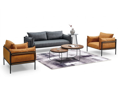 Sofagarnituur Bank Bankstoffering Stofset 3+1+1 Compleet set garnituren