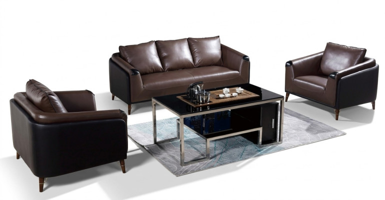 Bankstel 3+1+1 zits leren bank bankstel woonlandschap suite design modern