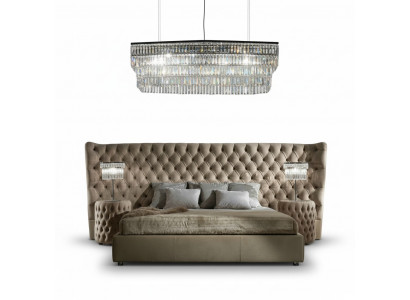 Bedbekleding Luxe Tweepersoonsbedden Slaapkamer Stof Chesterfield King Size