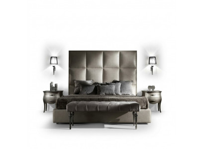 Tweepersoonsbed Bedtextiel Ontwerper Echtelijke moderne bedslaapkamer bekleding textiel