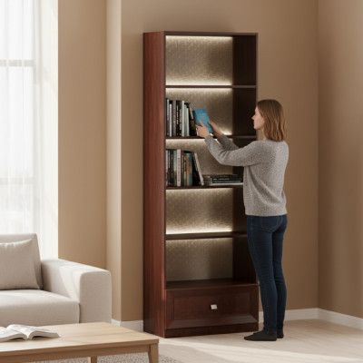 Kast Houten kast Boekenkast Commode Kantoor Kasten Wand Systeem Rek Meubels