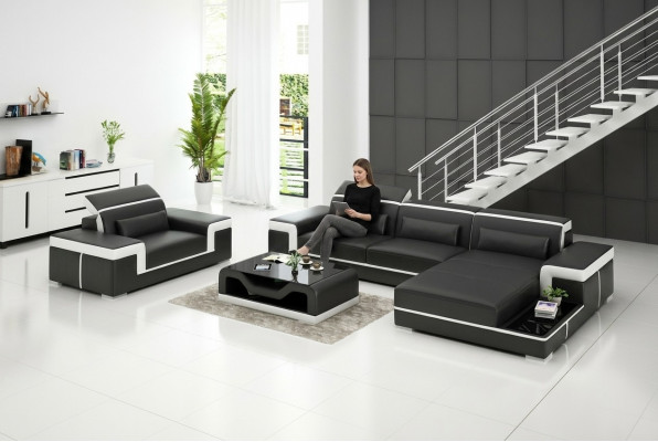 Hoekbank set Bank bekleding Hoekbank fauteuil Woonlandschap L vorm