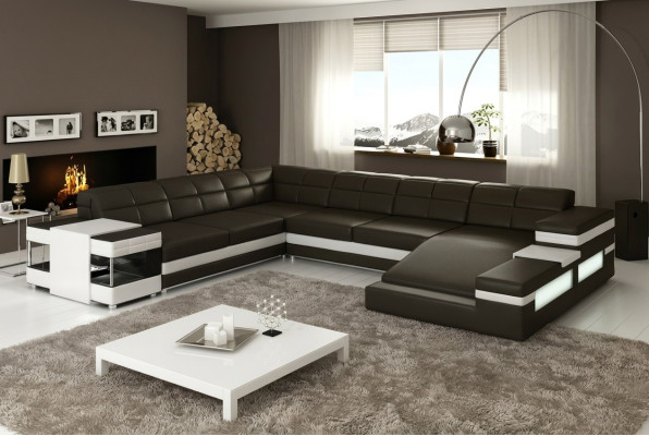 Ontwerp hoekbank bank bank bekleding hoekbank decoratieve leren bank banken