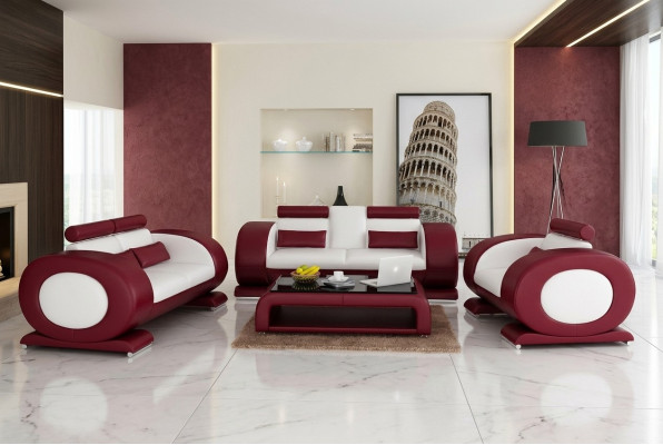Sofaset Zitmeubelen Set Design Bankstellen Bekleding Bankstellen Leder 311 Zits Nieuw