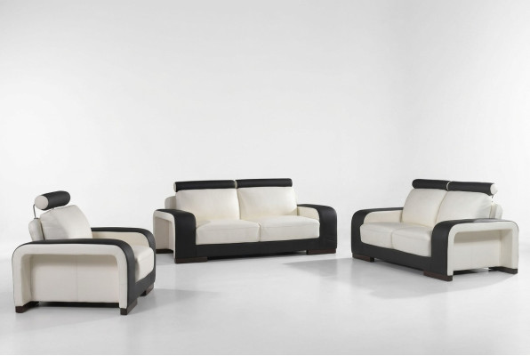 Sofaset Ontwerpsbanken Bankstellen Set Design Banken Beklede Banken Leder 3-2-1 Zitsbank