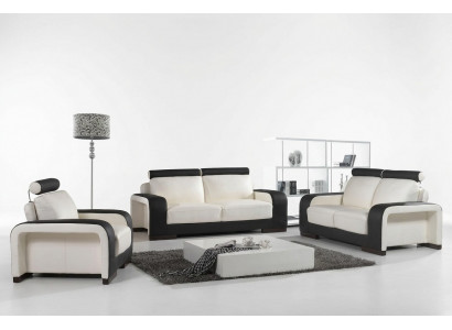 Ontwerp bankstel Bankstellen Banken Bekleding 311-zits bankstellen set leer