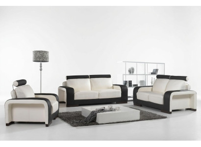 Ontwerp bankstel Bankstellen Banken Bekleding 311-zits bankstellen set leer