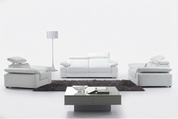 Ontwerp Bankstellen Banken Bekleding Leer 3-zits Bankstel Sets