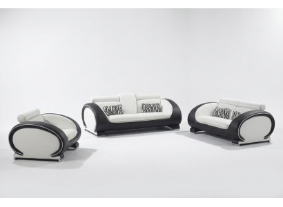 Sofagroep Ontwerp Banken 3-2-1 Zits Set Leren Bankstellen Bekleding