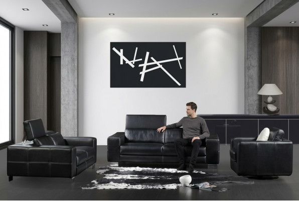 Sofagroep Leren bank Bankstel Set Bank Bekleding Bank 3-delig Fauteuil Bankstellen