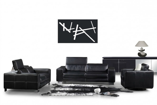 Sofagroep Leren bank Bankstel Set Bank Bekleding Bank 3-delig Fauteuil Bankstellen