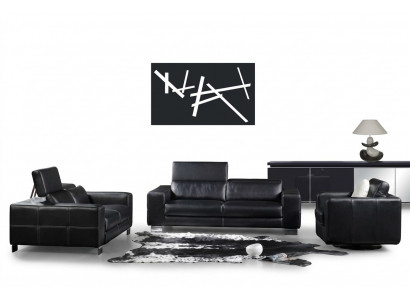 Sofagroep Leren bank Bankstel Set Bank Bekleding Bank 3-delig Fauteuil Bankstellen