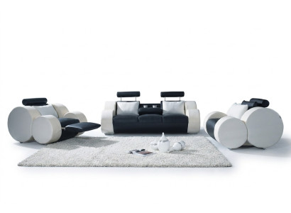 Sofagarnituur Set Ontwerp Bankstellen Bekleding Leer 311 Zits Banken