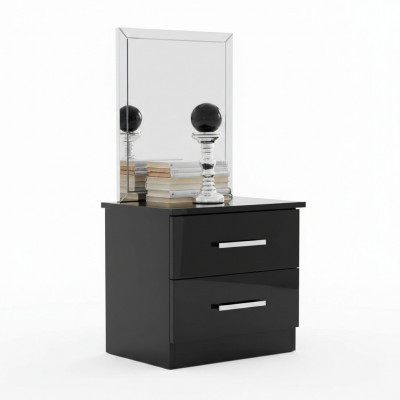 Nacht Tafel Console Bijzettafel Slaapkamer Designer Tafels Consoles Metaal Glans