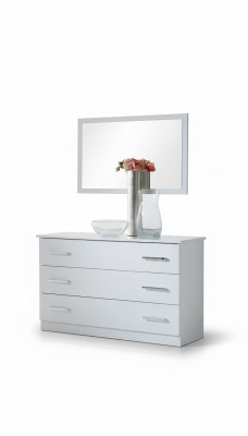 Spiegel + ladekast kast ladekasten dressoir slaapkamer set decoratie hout