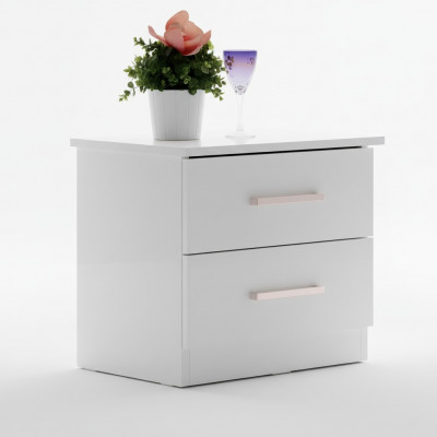 Ontwerp nachtkastje console metaal glans tafels consoles slaapkamer bijzettafel