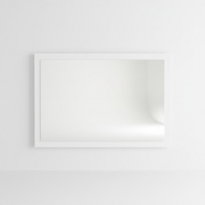 Spiegel Houten frame Wandspiegel Klassieke designer spiegel 90x60cm Hout groot xxl