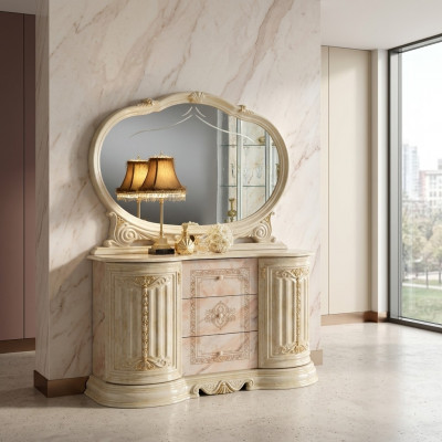 Spiegel ladekast kast laden dressoir slaapkamer set hout moderne stijl nieuw