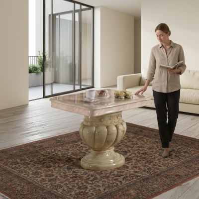 Italiaanse stijl woonkamer meubels salontafel bijzettafel houten tafels bank nieuw