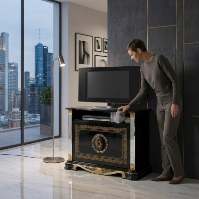 Designer tv-tv commode dressoir side laag bord kast woonkamer luxe rek