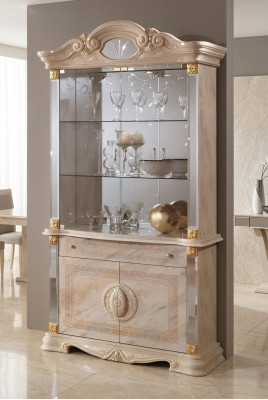 Luxe etalage vitrine vitrines glazen kast modern stijl hout woonkamer
