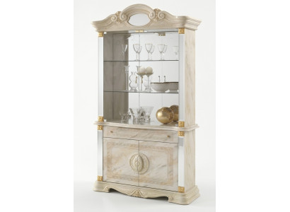 Luxe etalage vitrine vitrines glazen kast modern stijl hout woonkamer