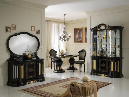 Spiegel met glazen stand Italiaans design meubels staande spiegel dressoir tafel nieuw