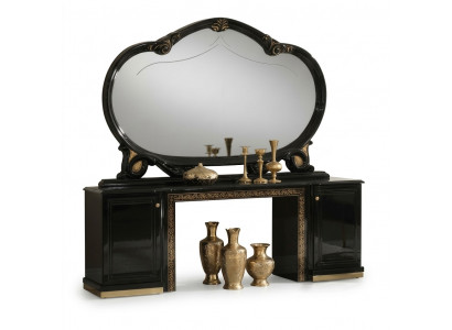 Spiegel met glazen stand Italiaans design meubels staande spiegel dressoir tafel nieuw